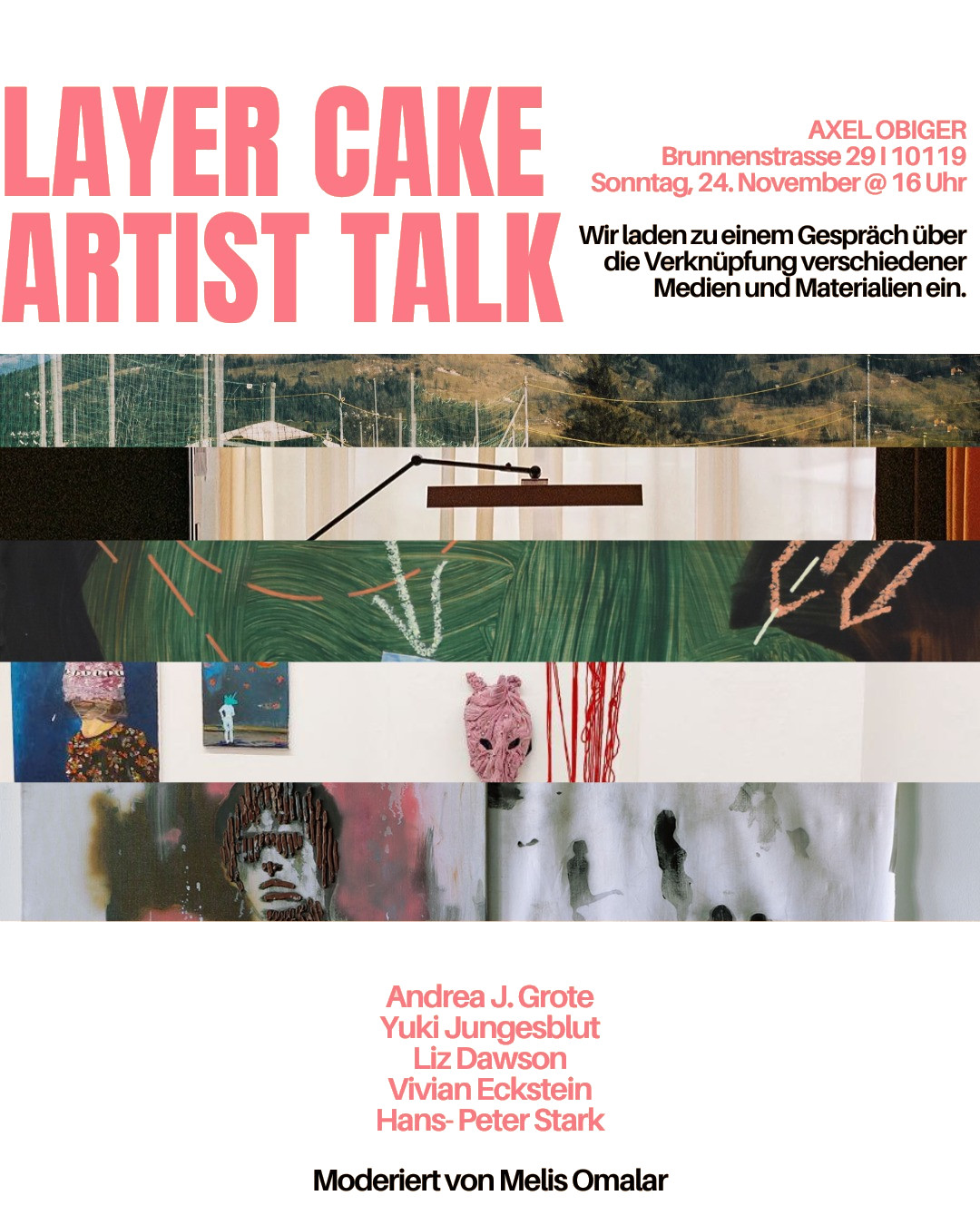 LAYER CAKE Artist Talk at Axel Obiger